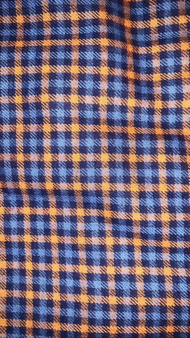 Blue And Orange Mini Checkered