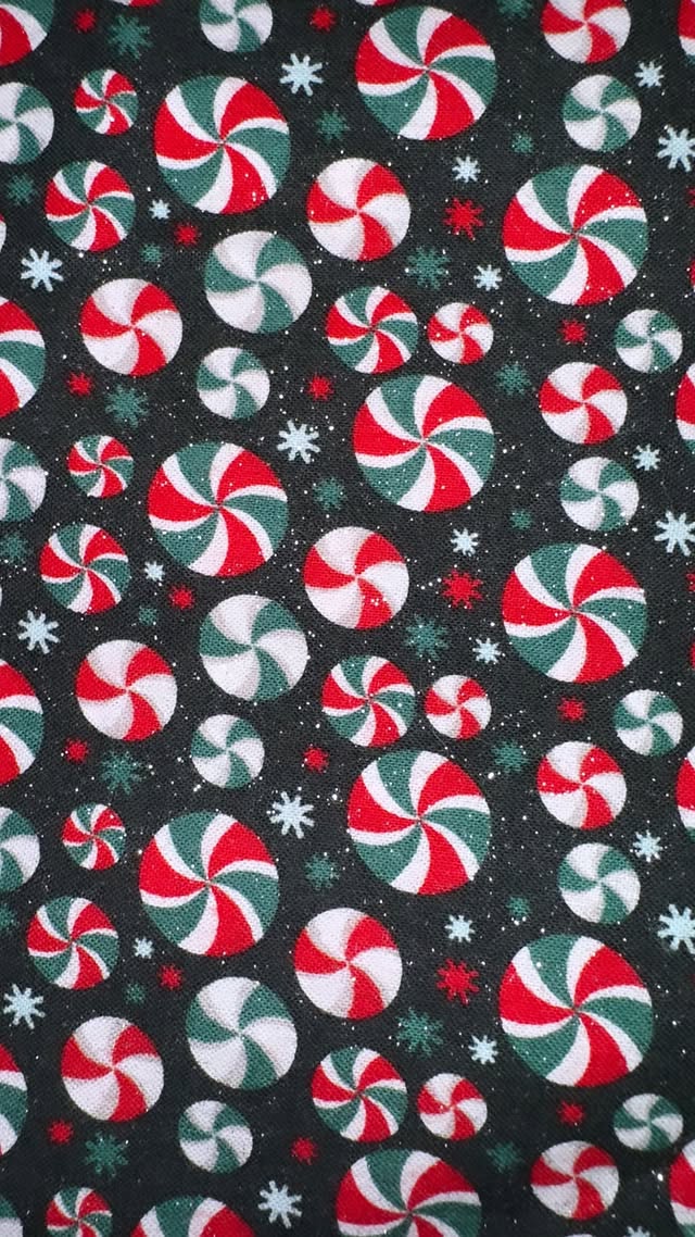Christmas Candy on Black
