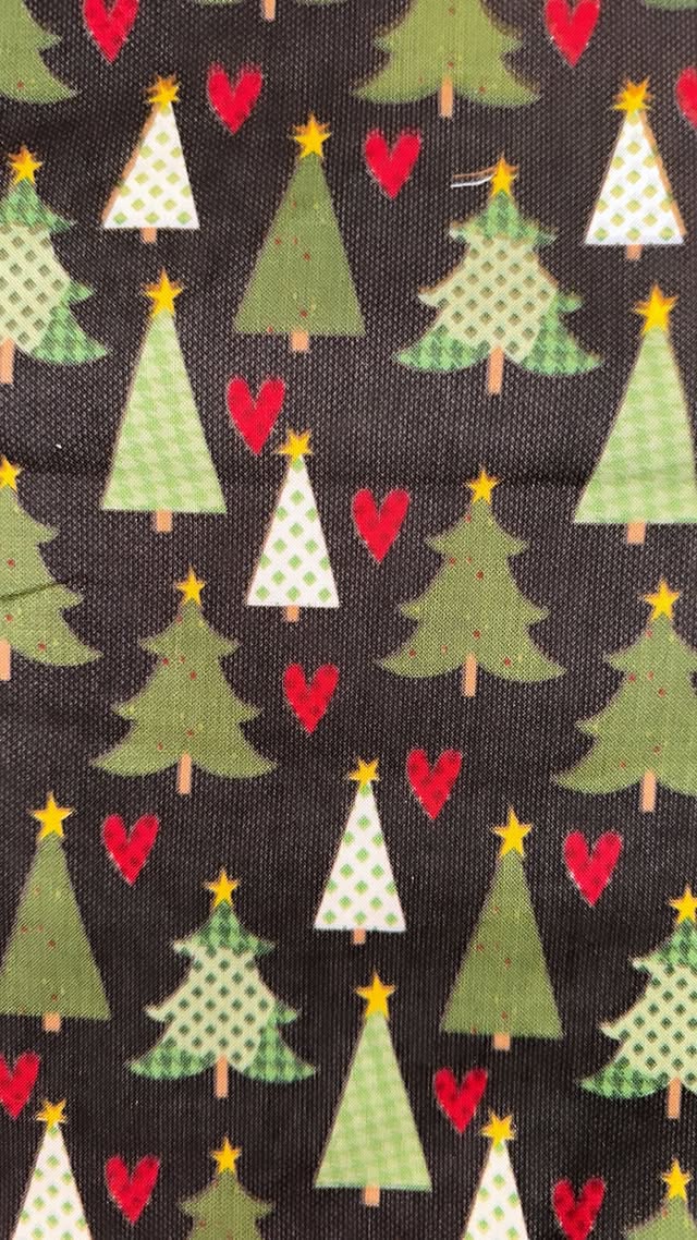 Green Trees and Hearts on Black