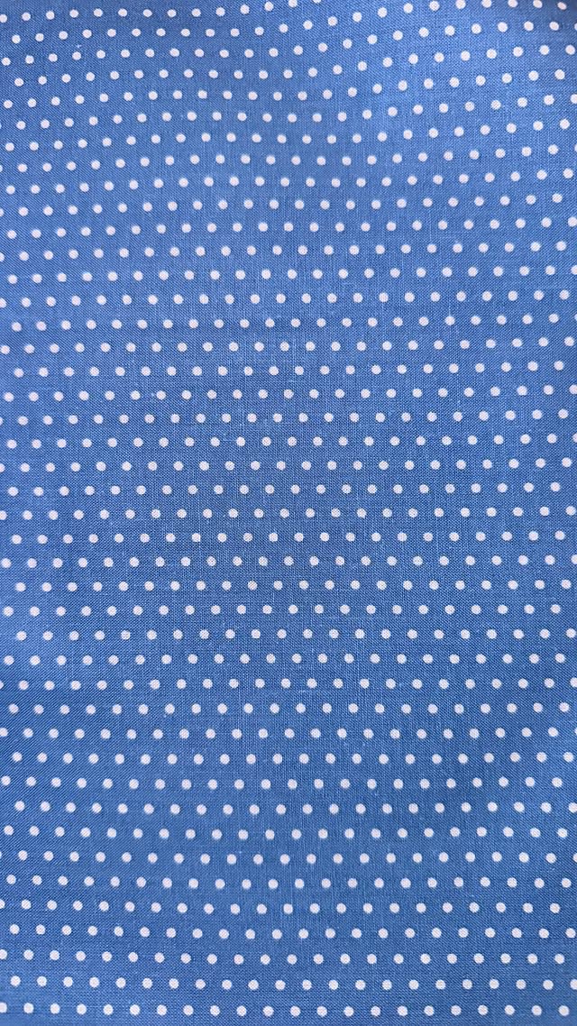Light Blue With White Dots