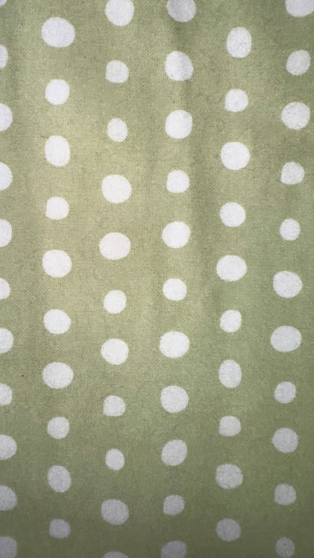 Light Green With White Dots