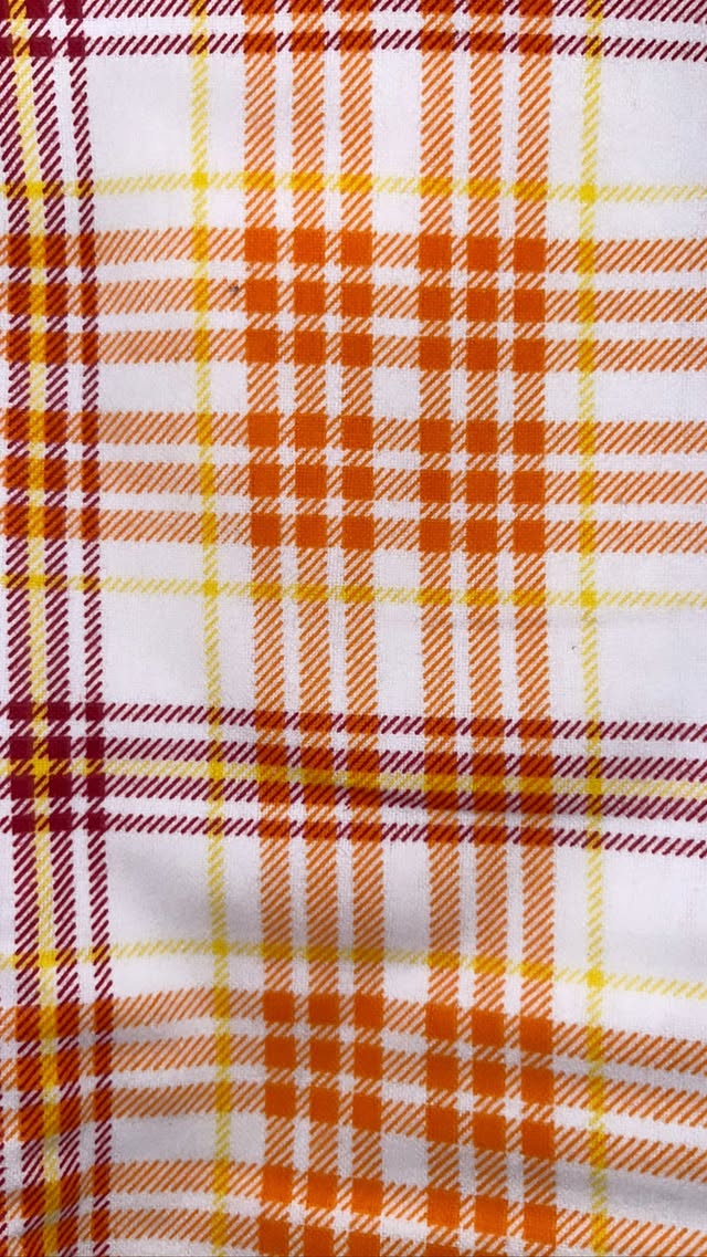 Orange And Yellow Plaid