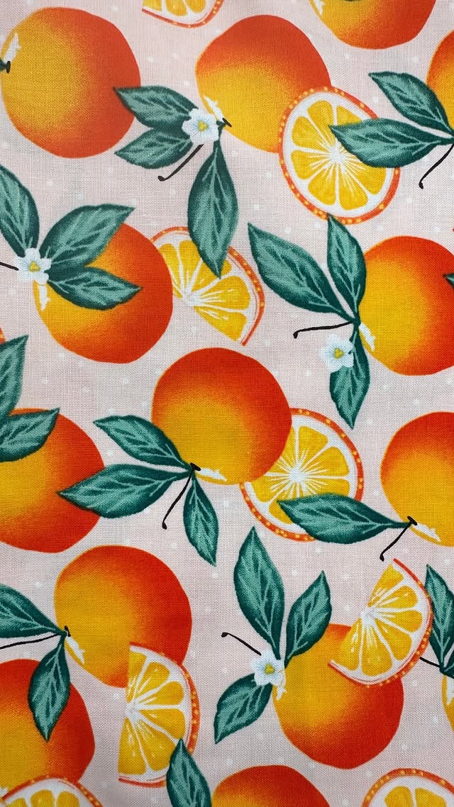 Oranges On Light Pink