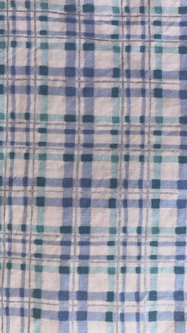 Pastel Blue And Green Plaid