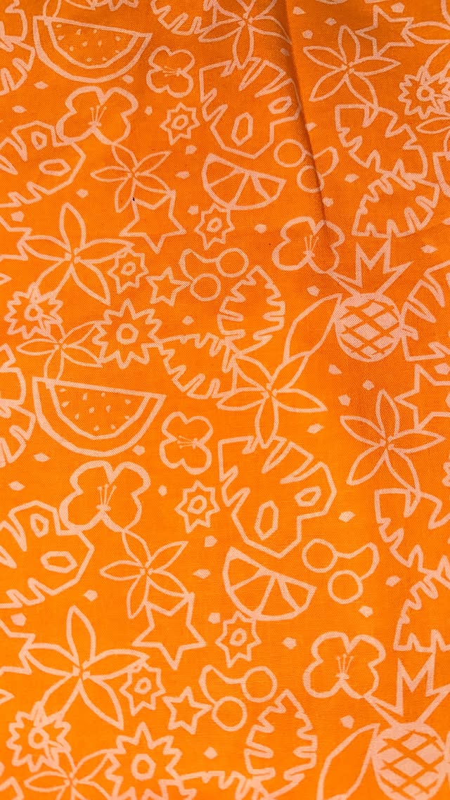 Summer Foods On Orange