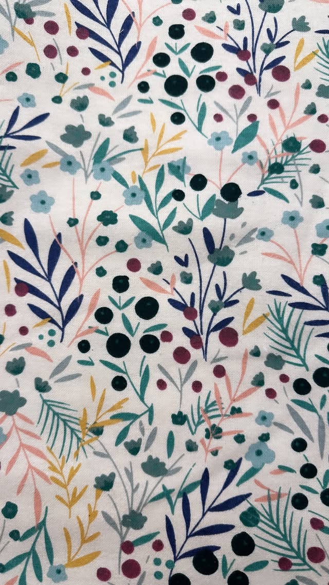 Teal, White, And Plum Garden