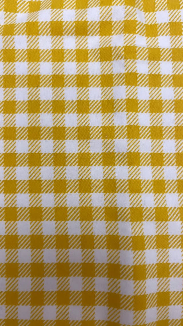 Yellow And White Small Checkered