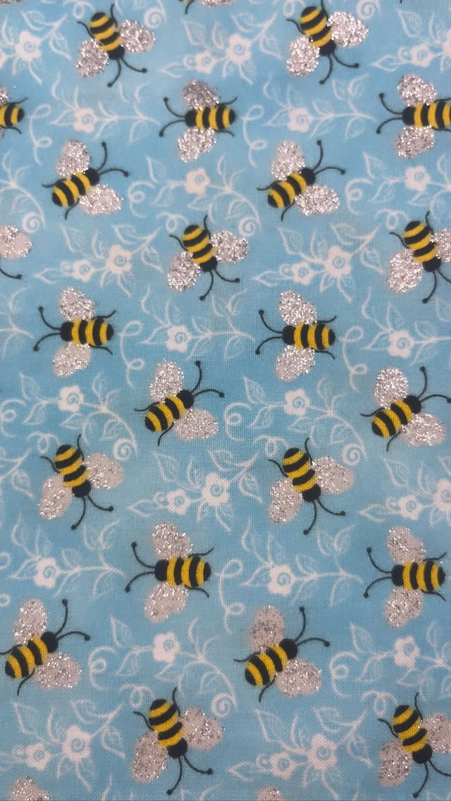 Bees On Light Blue