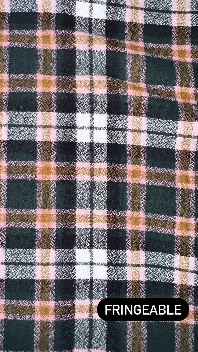 Black, Orange, Pink Plaid