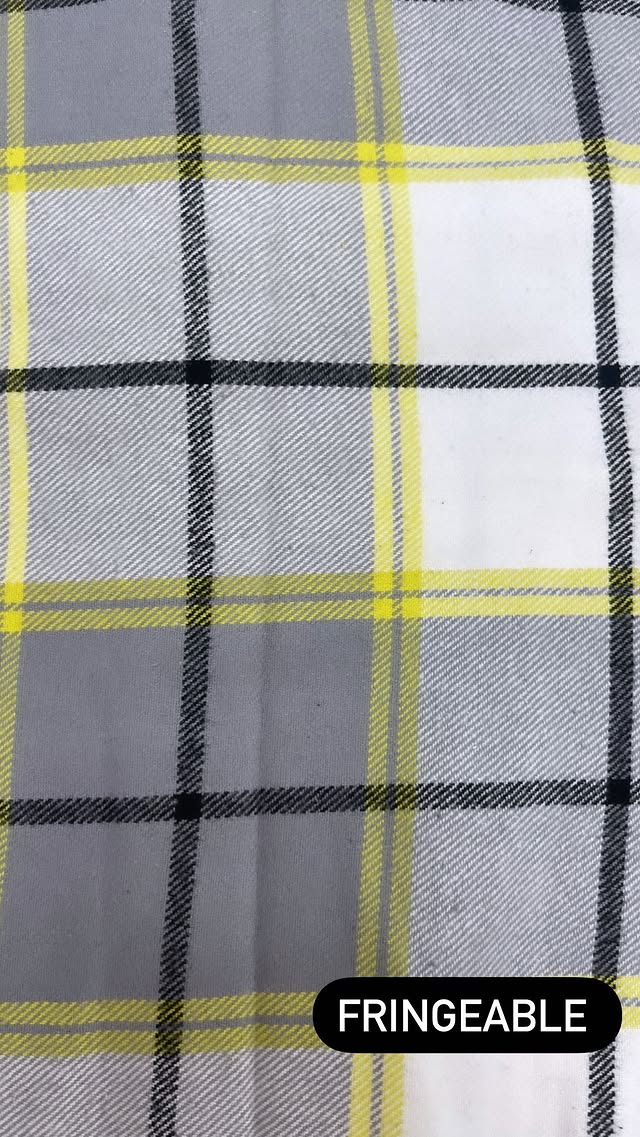 Black, Yellow, And White Plaid