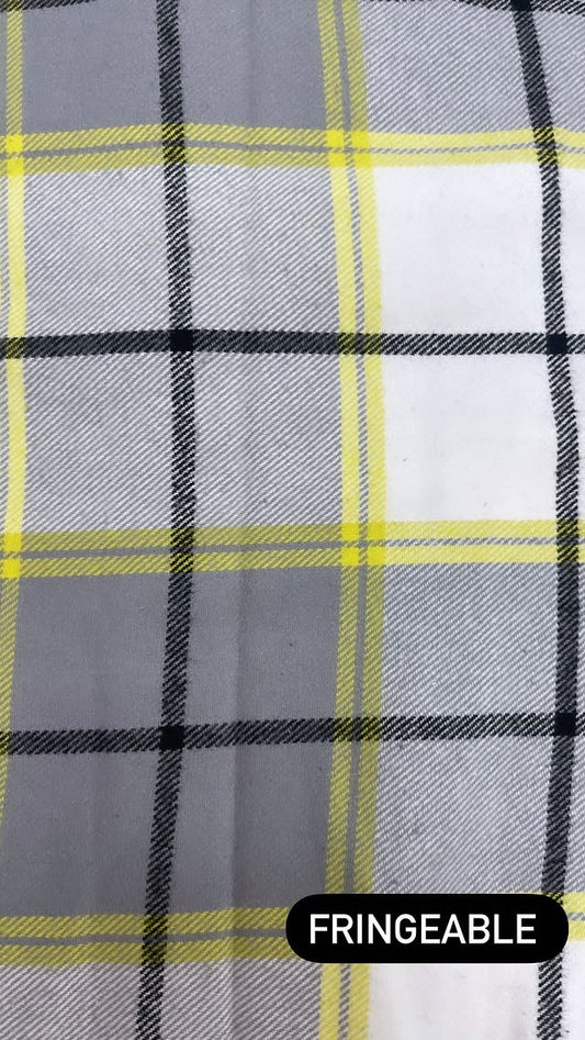 Black, Yellow, And White Plaid