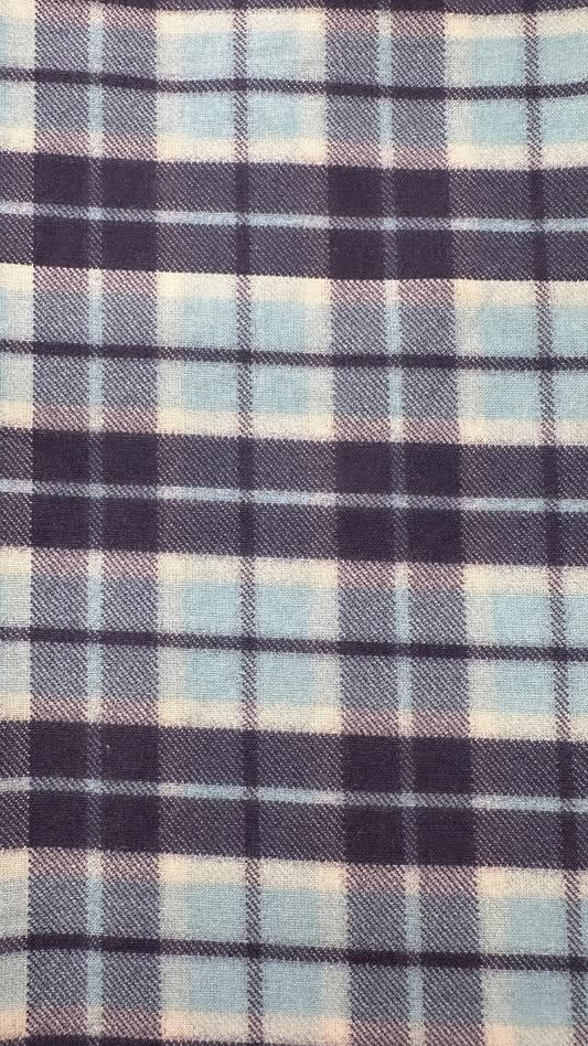 Blue And Navy Plaid