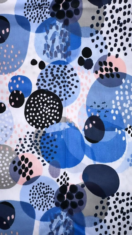 Blue And Pink Dots And Circles