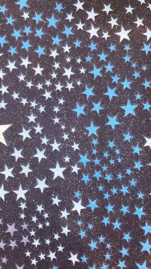 Blue And White Glitter Stars