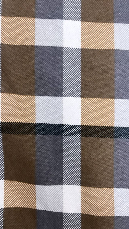 Brown And Grey Plaid