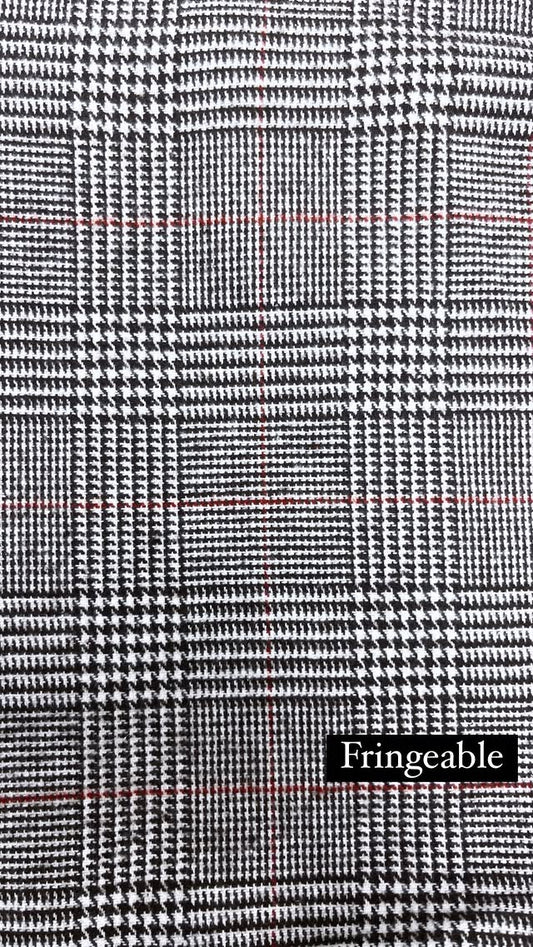 Brown And White Plaid