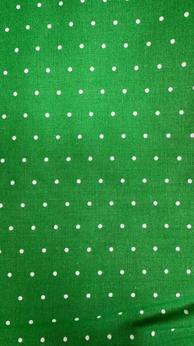 Dark Green With White Dots