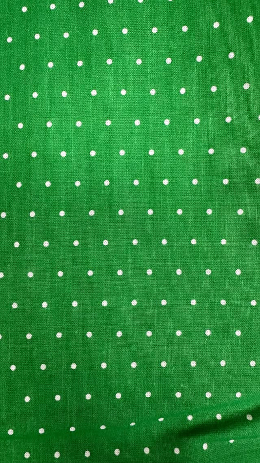 Dark Green With White Dots