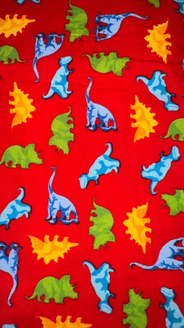 Dinosaurs On Red Background