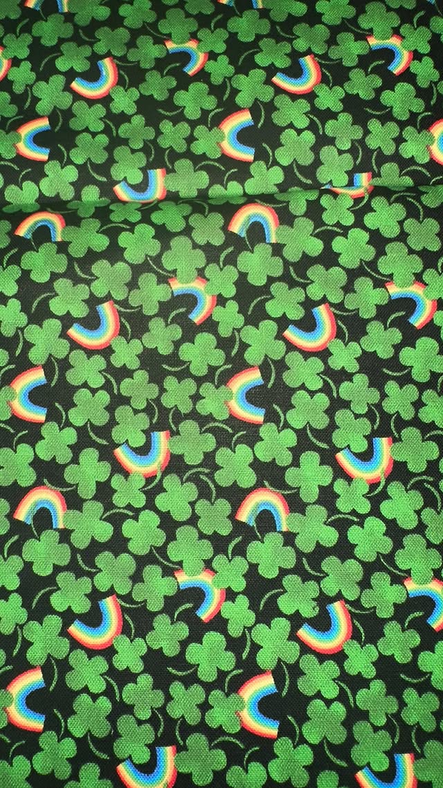 Four Leaf Clover With Rainbow