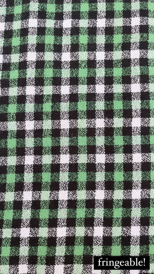 Green, Black, And White Checkered