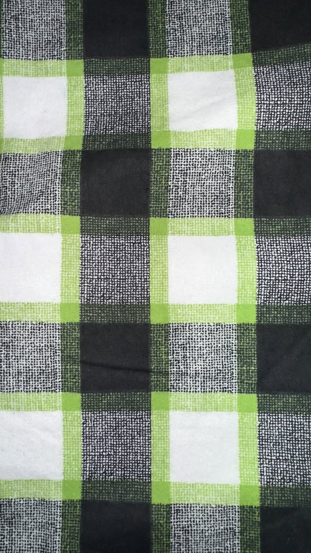 Green, Black And White Plaid