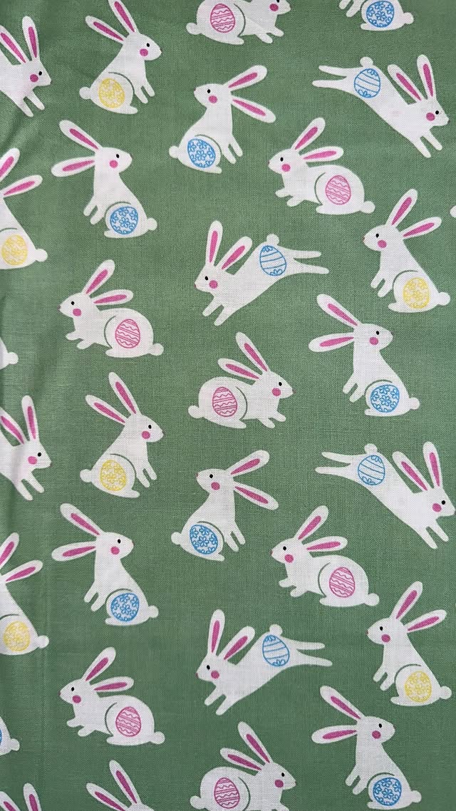Hopping Bunnies On Green