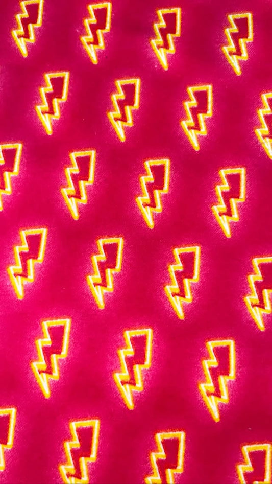 Hot Pink Lightning Bolts
