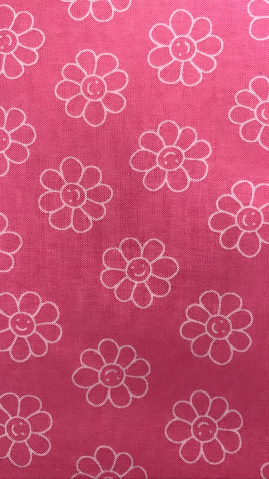 Hot Pink Smiling Flowers