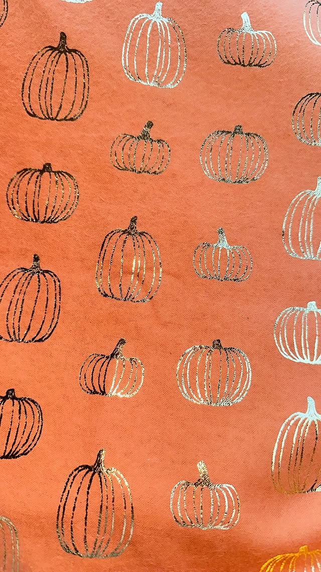 Iridescent Pumpkins On Orange