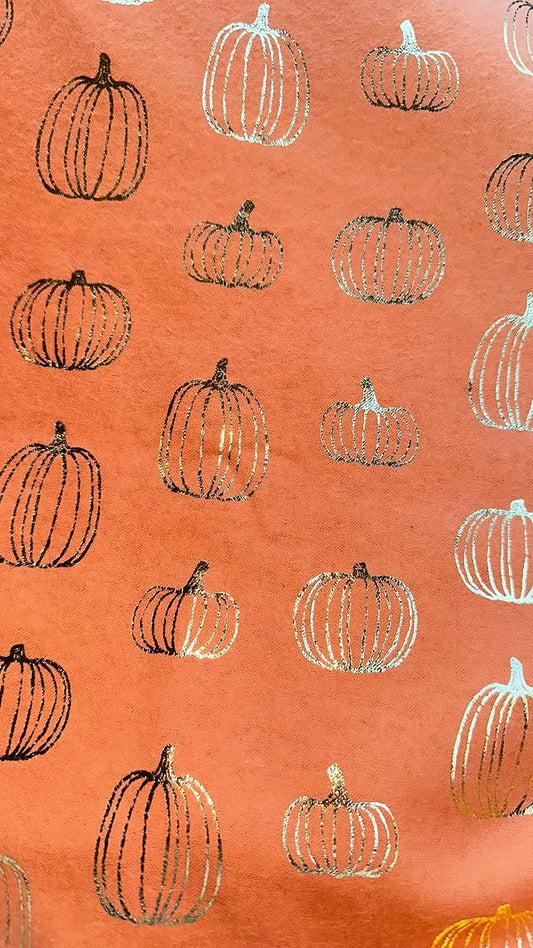 Iridescent Pumpkins On Orange