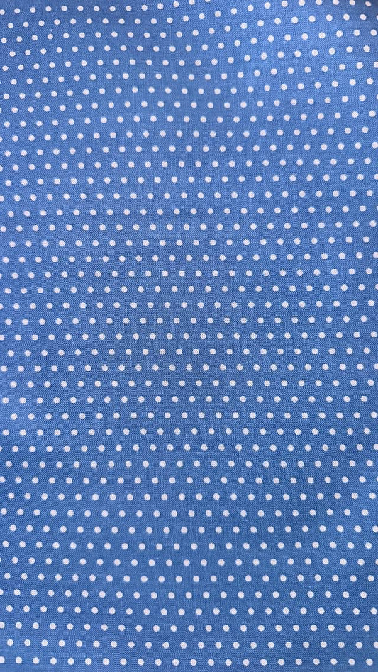 Light Blue With White Dots