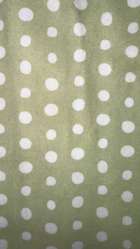 Light Green With White Dots
