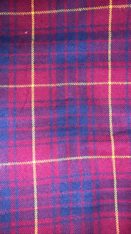Maroon And Navy Plaid