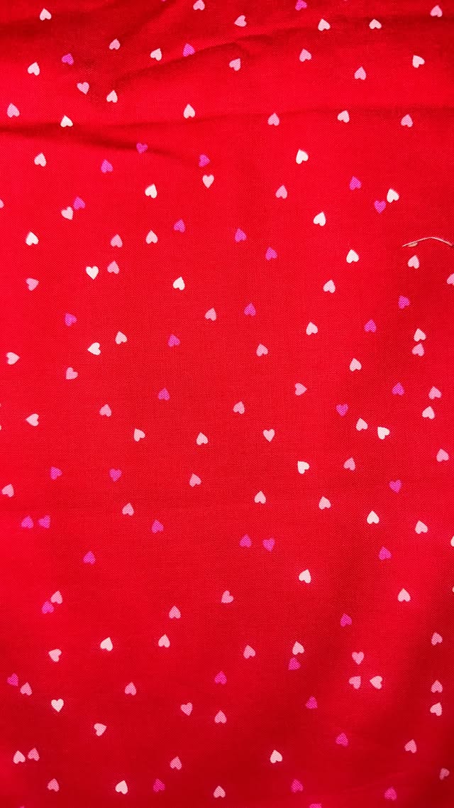 Mini Hearts On Red