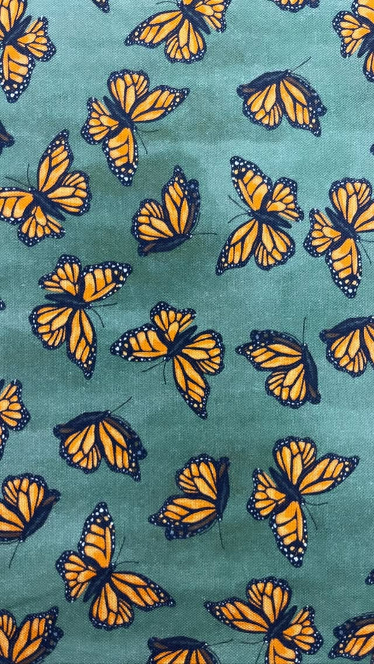Monarch Butterflies On Green