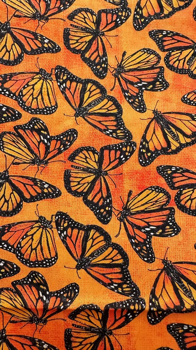 Monarchs On Orange