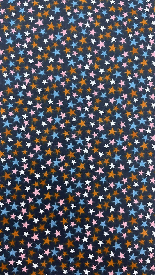 Multicolored Stars On Black