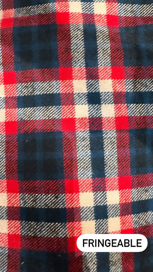 Navy And Red Plaid