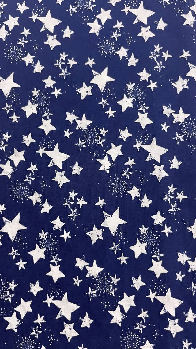 Navy And White Stars