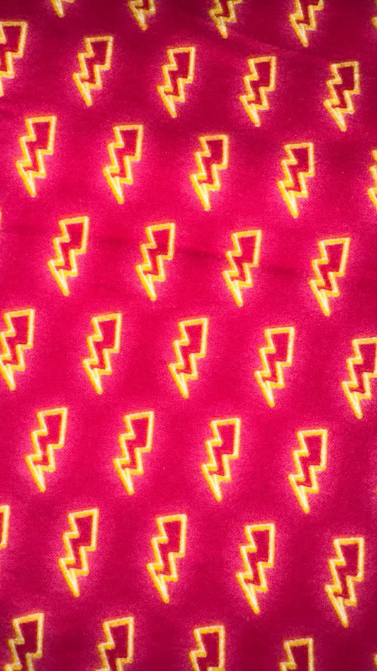 Neon Pink Lightning Bolts