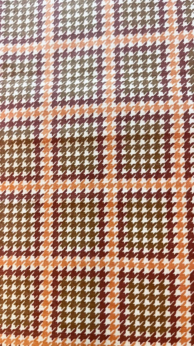 Orange And Tan Plaid