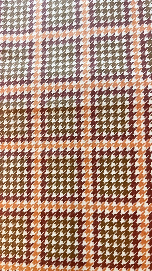 Orange And Tan Plaid