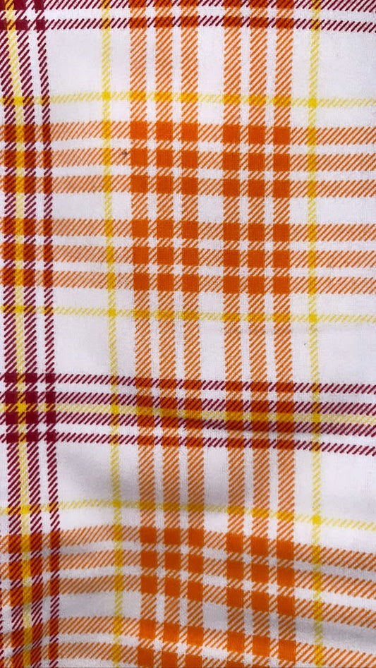 Orange And Yellow Plaid
