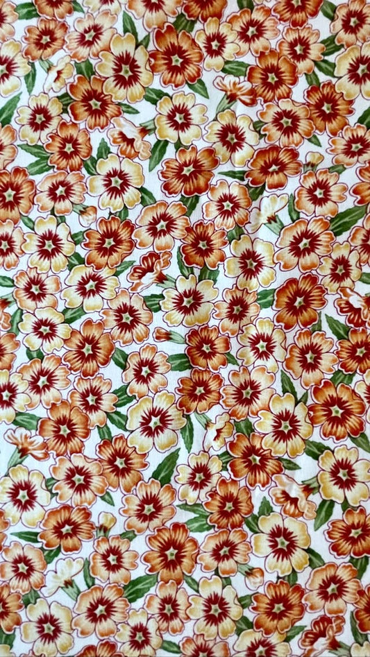 Orange And Yellow Floral