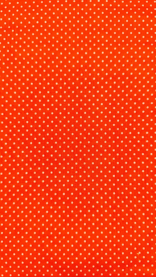 Orange With White Dots