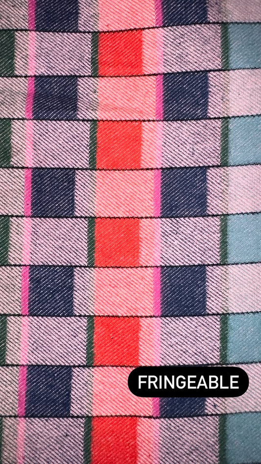 Pink, Blue, And Navy Plaid