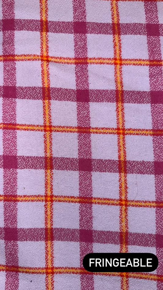 Pink, Orange, And Purple Plaid