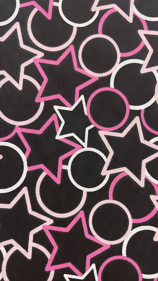Pink Stars And Circles