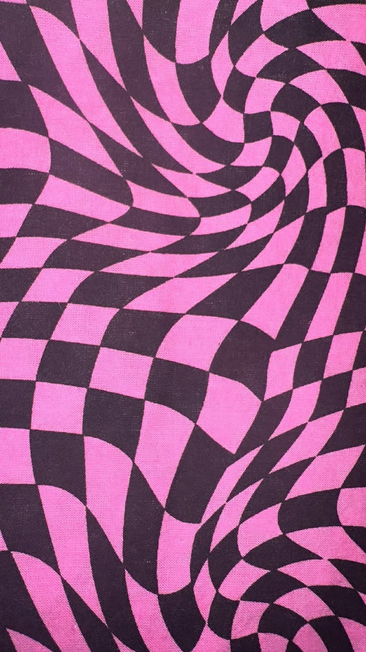 Pink And Black Squares
